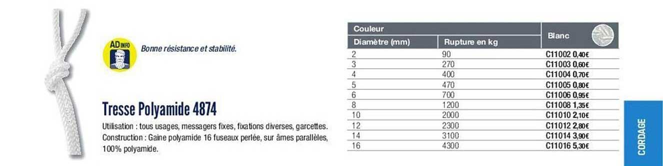 tresse polyamide 4874