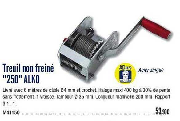 treuil non freiné "250" alko
