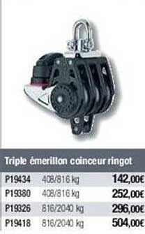 triple émerillon coinceur ringot
