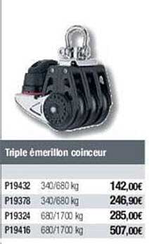triple émerillon coinceur