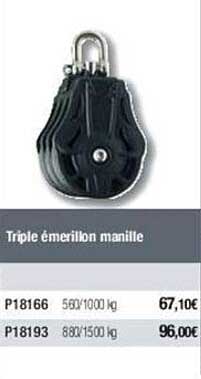 triple émerillon manille