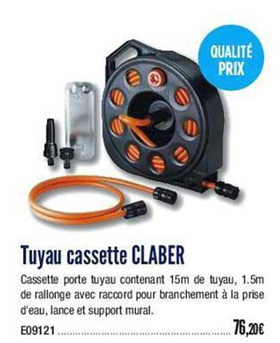 tuyau cassette claber