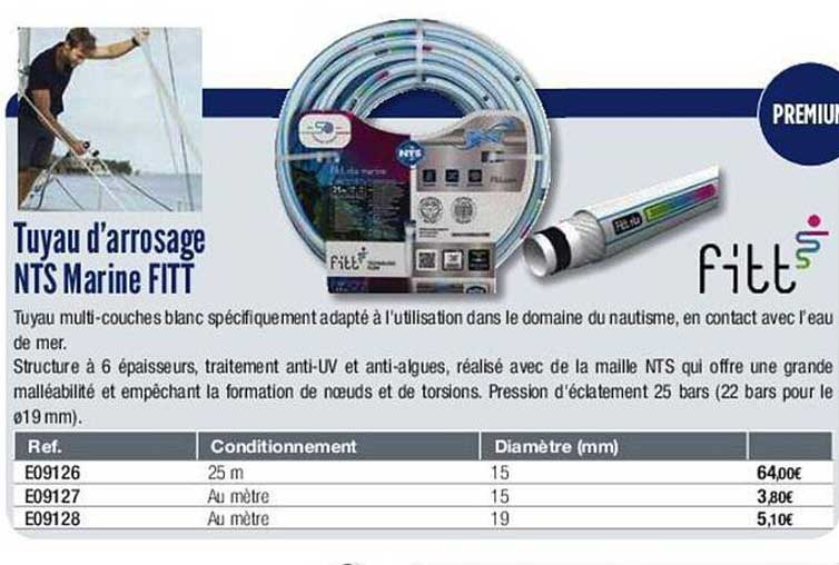 Tuyau D'arrosage Nts Marine Fitt