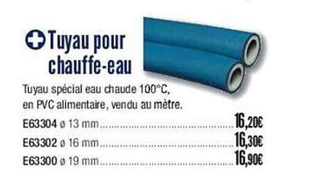tuyau pour chauffe-eau