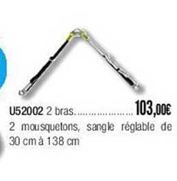 U52002 2 Bras 2 Mousquetons
