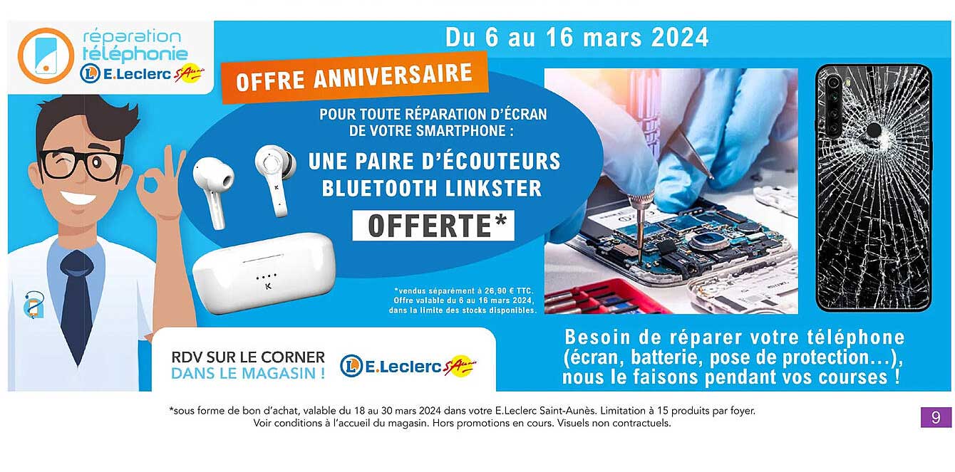 une paire d'écouteurs bluetooth  linkster