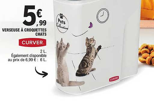 verseuse à croquettes chats curver