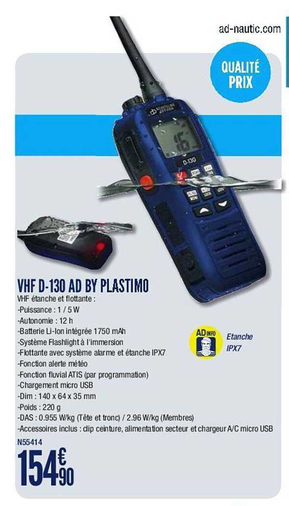 vhf d-130 ad by plastimo