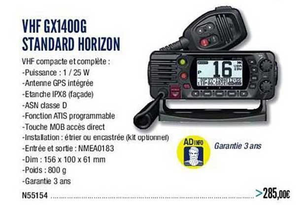 vhf gx400g standard harizon
