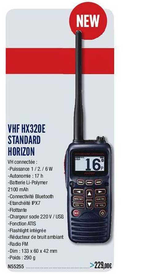 vhf hx320e standard horizon