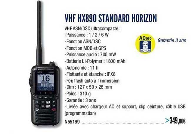 vhf hx890 standard horizon