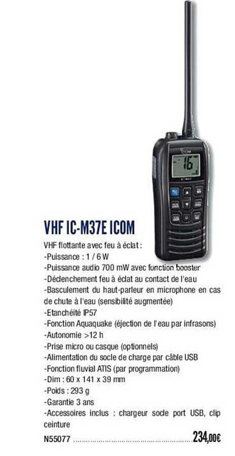 vhf ic-m37e icom