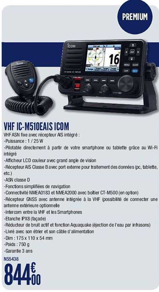 vhf ic-m510eais icom