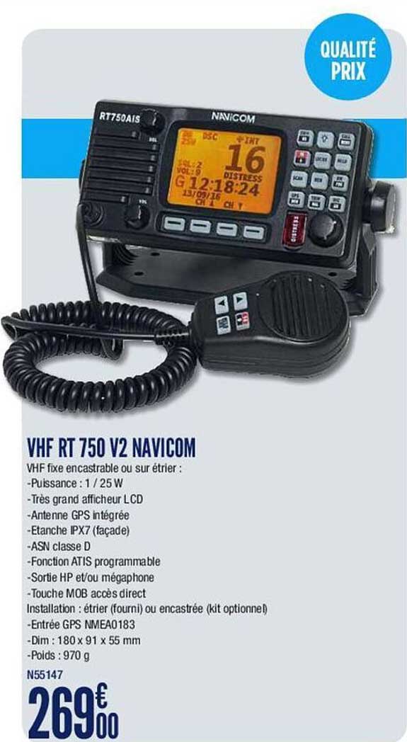 vhf rt 750 v2 navicom