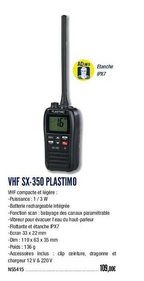vhf sx-350 plastimo