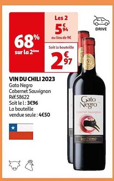 vin du chili 2023 gato negro cabernet sauvignon