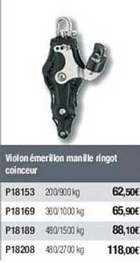 violon émerillon manille ringot coinceur