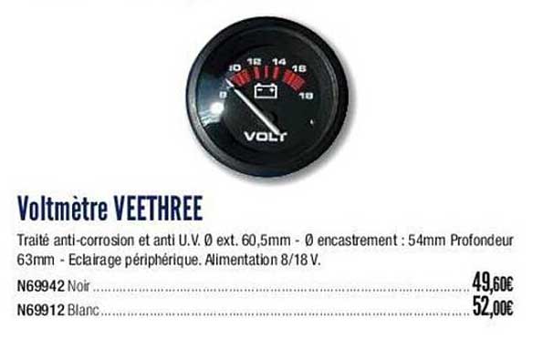 voltmètre veethree