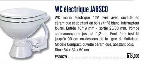wc électrique jabsco
