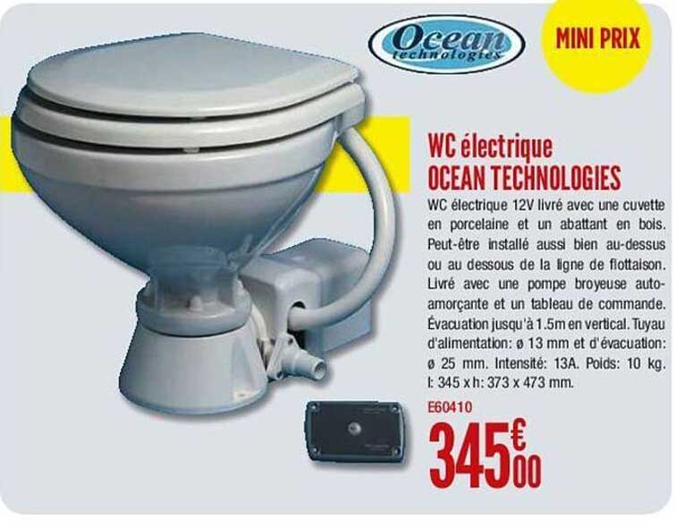 wc électrique océan technologies