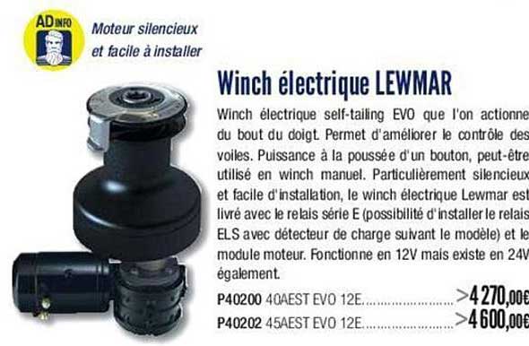 winch électrique lewmar