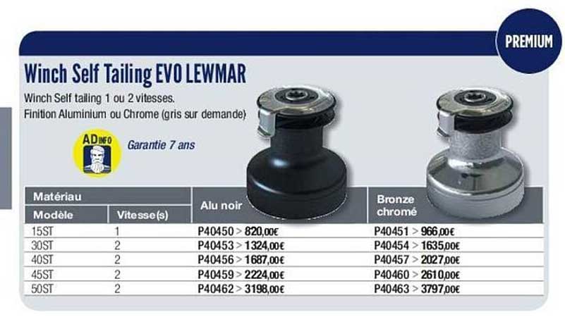 winch self taling evo lewmar