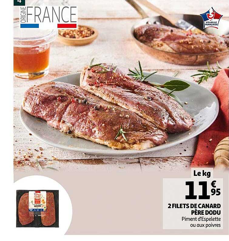 2 filets de canard père dodu