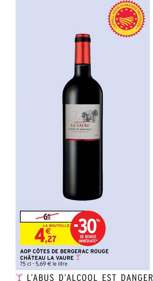 Aop Côtes De Bergerac Rouge Château La Vaure