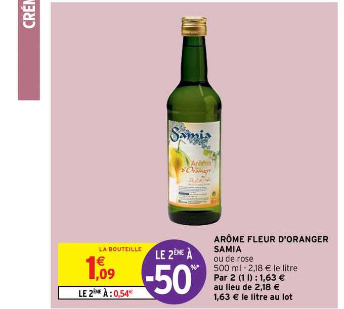 arôme fleur d'oranger samia