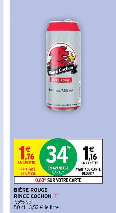 bière rouge rince cochon