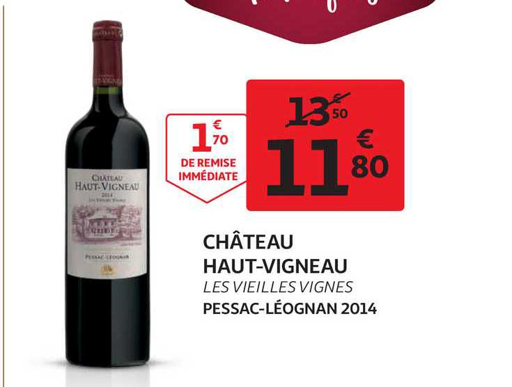château haut-vigneau les vieilles vignes pessac-léognan 2014