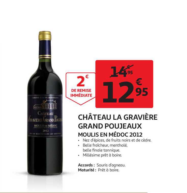 Château La Gravière Grand Poujeaux Moulis En Médoc 2012