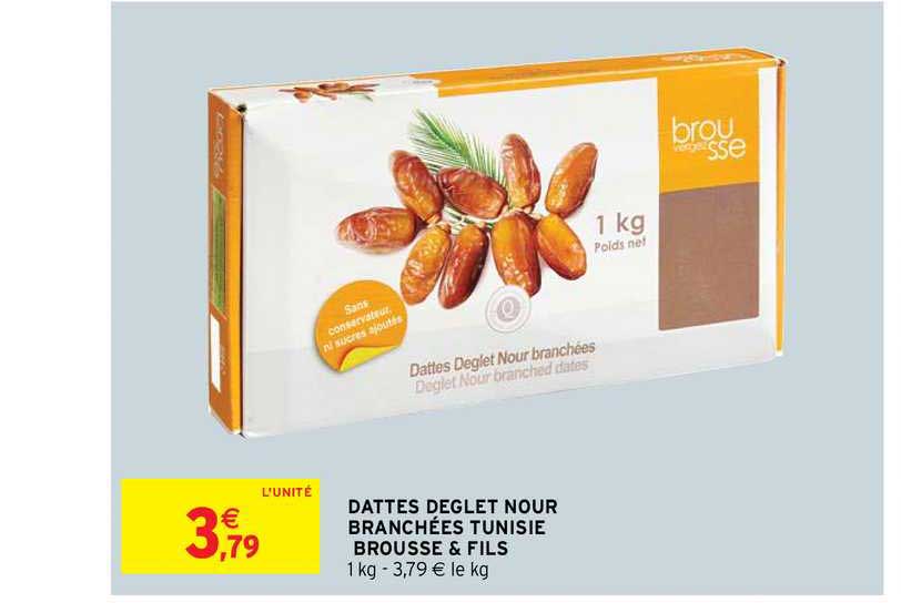 dattes deglet nour branchées tunisie brousse & fils