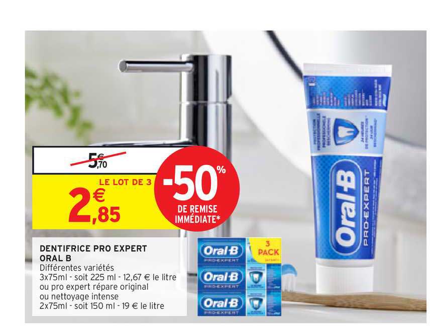 dentifrice pro expert oral b