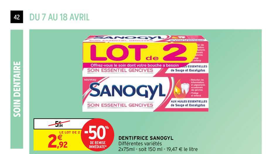 Dentifrice Sanogyl
