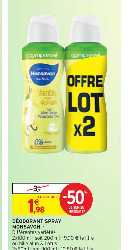 Déodorant Spray Monsavon