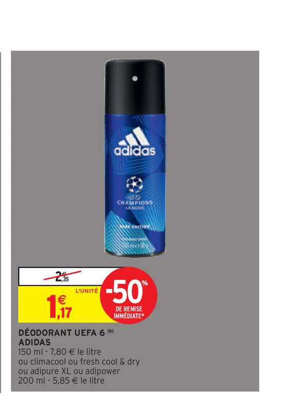 Déodorant Uefa 6 Adidas