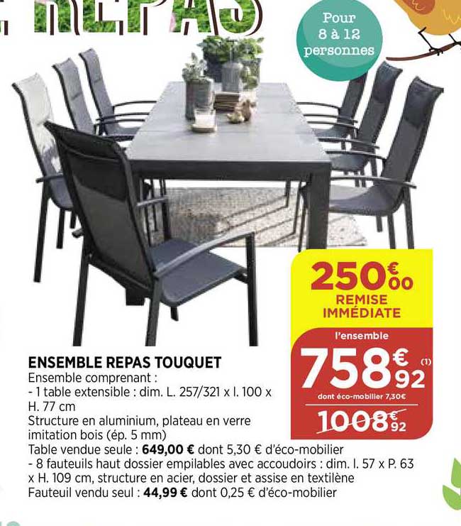 Ensemble Repas Touquet