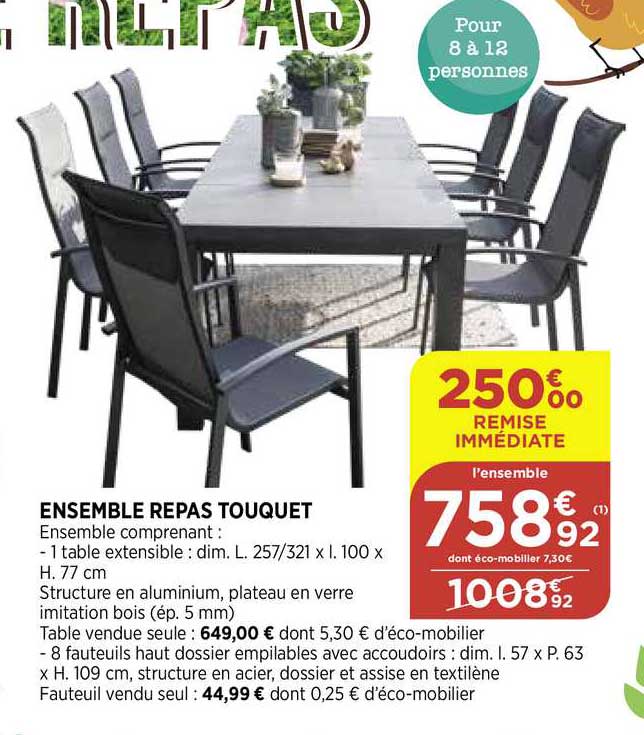 Ensemble Repas Touquet