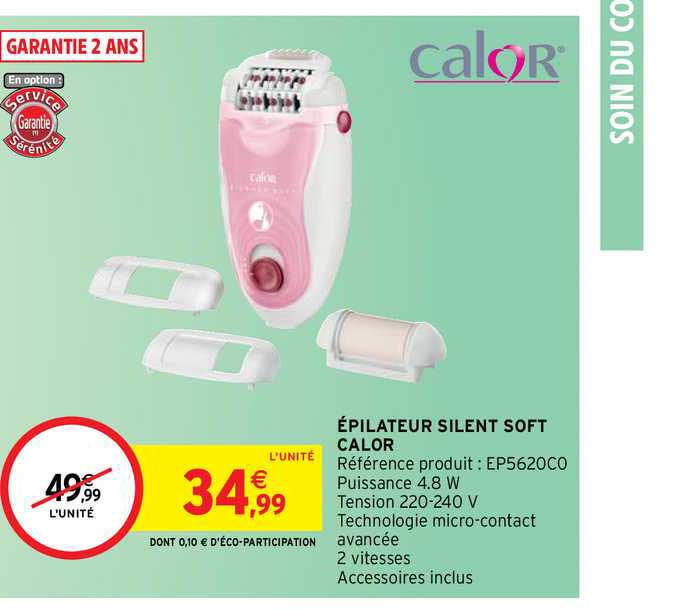 épilateur silent soft calor
