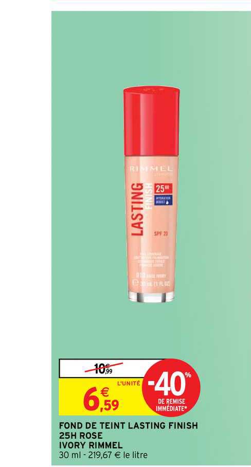 fond de teint lasting finish 25h rose ivory rimmel