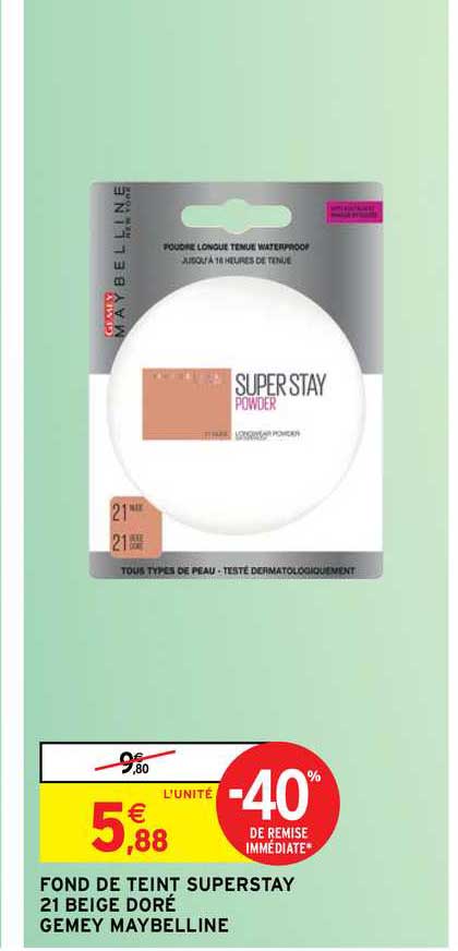 fond de teint superstay 21 gemey maybelline
