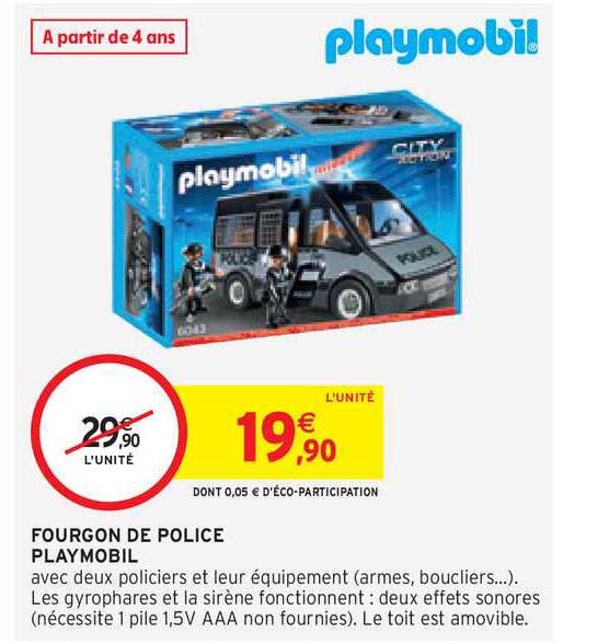 fourgon de police playmobil