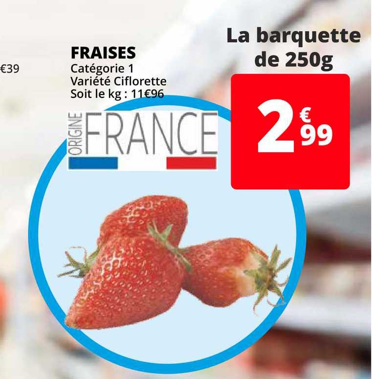 fraises variété ciflorette