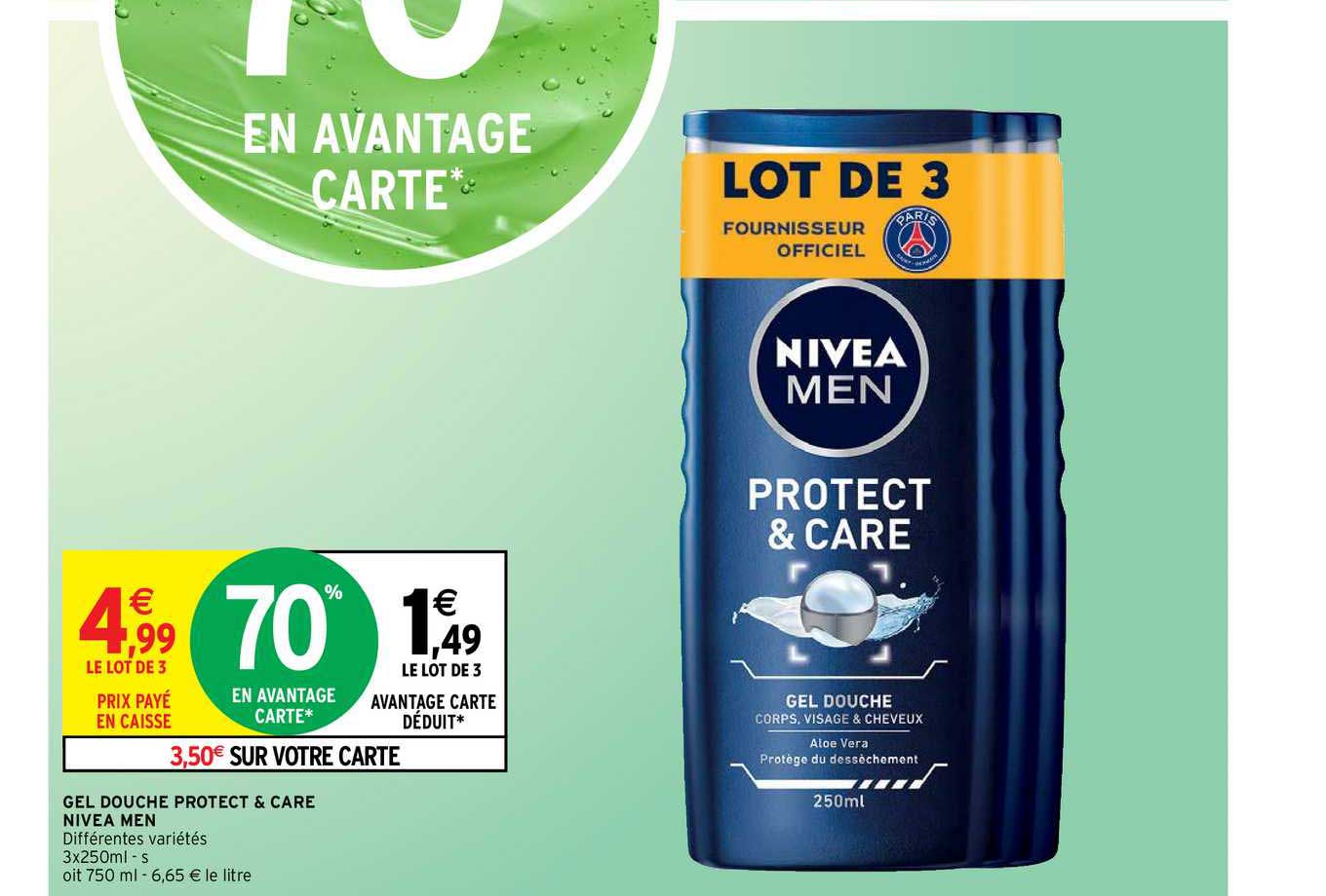 Gel Douche Protect & Care Nivea Men