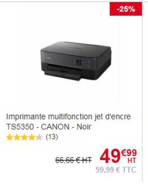 imprimante multifonction jet d'encre ts5350 - canon - noir