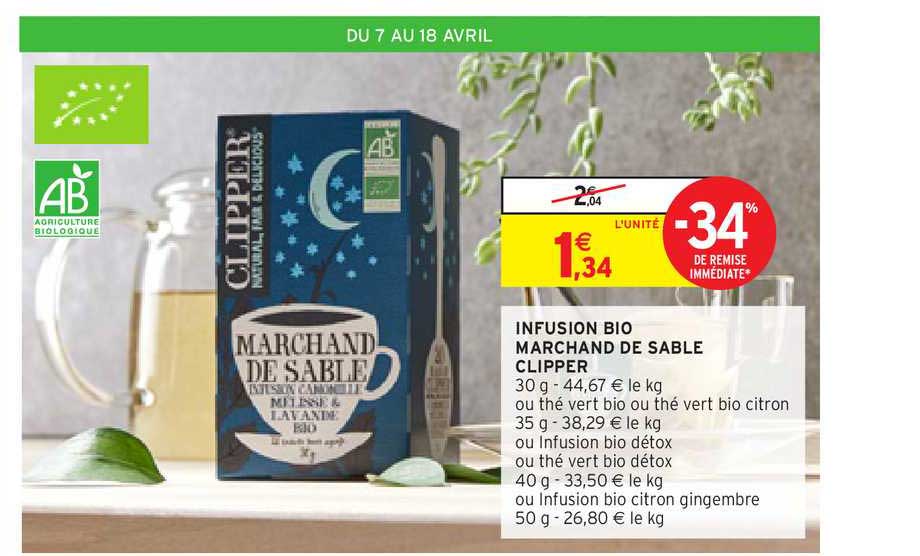 infusion bio marchand de sable clipper