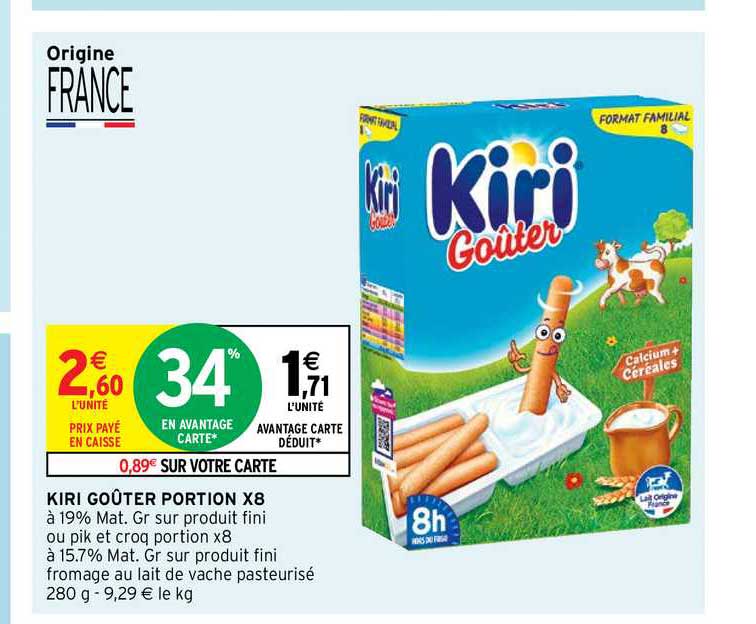 Kiri Goûter Portion X8