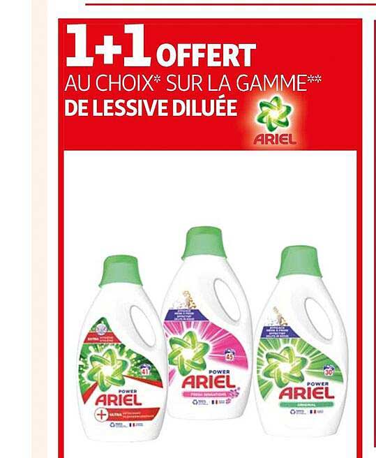 La Gamme De Lessive Diluée Ariel