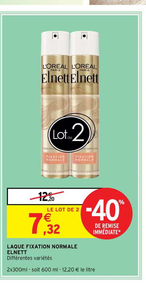 laque fixation normale elnett -40% de remise immédiate